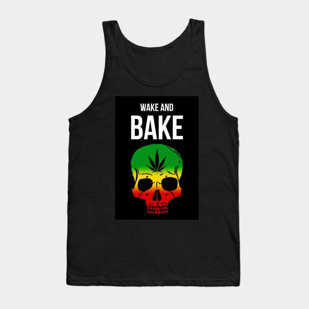 Wake And Bake Tank Top by PinkPandaPress